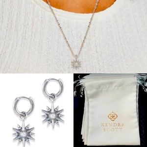 New Kendra Scott Starburst Silver set